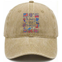 The Summer USA Turned 250 1776 2026 4th of July Washed Cotton Baseball Cap