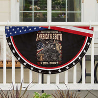 Steam Locomotive Train USA 250th Anniversary Patriotic Fan Flag Coast To Coast Patriotism Liberty American Flag