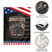 Steam Locomotive Train USA 250th Anniversary Patriotic Garden Flag Coast To Coast Patriotism Liberty American Flag