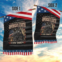 Steam Locomotive Train USA 250th Anniversary Patriotic Garden Flag Coast To Coast Patriotism Liberty American Flag