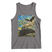 Train USA 250 Year Anniversary 1776 2026 Tank Top Van Gogh Art Steam Locomotive Railroad Starry Night