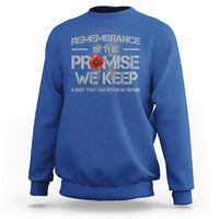 Remembrance Is The Promise We Keep Sweatshirt Memorial Day
