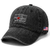 Remembrance Is The Promise We Keep Washed Cotton Baseball Cap Memorial Day