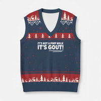 It Is Not A Pimp Walk It Is Gout V-Neck Knit Sweater Vest Old Man Medical Humor