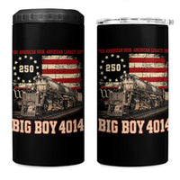 Train USA 250th Anniversary 4 in 1 Can Cooler Tumbler American Iron Legacy Steam Locomotive Railroad Train Engine