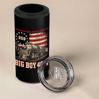 Train USA 250th Anniversary 4 in 1 Can Cooler Tumbler American Iron Legacy Steam Locomotive Railroad Train Engine