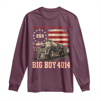Train USA 250th Anniversary Long Sleeve Shirt American Iron Legacy Steam Locomotive Railroad Train Engine