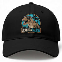 Dinosaur Grandfather Baseball Cap Funny Grandpasaurus Fathers Day Family Matching