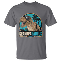 Dinosaur Grandfather T Shirt Funny Grandpasaurus Fathers Day Family Matching