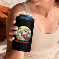 Funny Christmas In July 4 in 1 Can Cooler Tumbler No Cookies Just Beer Santa Summer Season Eagle Float - Wonder Print Shop