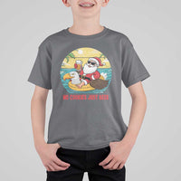 Funny Christmas In July T Shirt For Kid No Cookies Just Beer Santa Summer Season Eagle Float - Wonder Print Shop