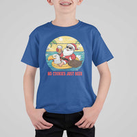 Funny Christmas In July T Shirt For Kid No Cookies Just Beer Santa Summer Season Eagle Float - Wonder Print Shop