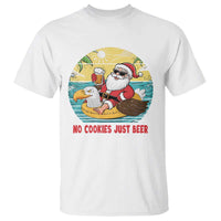 Funny Christmas In July T Shirt No Cookies Just Beer Santa Summer Season Eagle Float - Wonder Print Shop