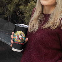 Funny Christmas In July Tumbler Cup No Cookies Just Beer Santa Summer Season Eagle Float - Wonder Print Shop