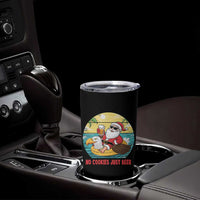 Funny Christmas In July Tumbler Cup No Cookies Just Beer Santa Summer Season Eagle Float - Wonder Print Shop