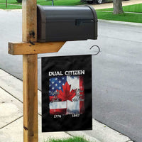 Funny Canadian American Garden Flag Dual Citizen Liberty Or Death A Mari Usque Ad Mare - Wonder Print Shop