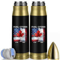 Funny Canadian American Bullet Tumbler Dual Citizen Liberty Or Death A Mari Usque Ad Mare - Wonder Print Shop