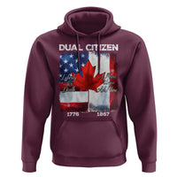 Funny Canadian American Hoodie Dual Citizen Liberty Or Death A Mari Usque Ad Mare - Wonder Print Shop