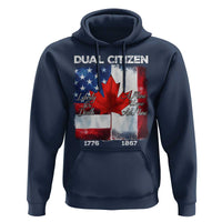 Funny Canadian American Hoodie Dual Citizen Liberty Or Death A Mari Usque Ad Mare - Wonder Print Shop