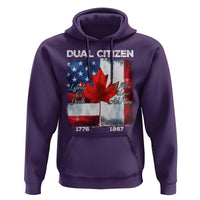 Funny Canadian American Hoodie Dual Citizen Liberty Or Death A Mari Usque Ad Mare - Wonder Print Shop