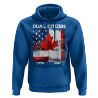 Funny Canadian American Hoodie Dual Citizen Liberty Or Death A Mari Usque Ad Mare - Wonder Print Shop