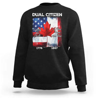 Funny Canadian American Sweatshirt Dual Citizen Liberty Or Death A Mari Usque Ad Mare - Wonder Print Shop