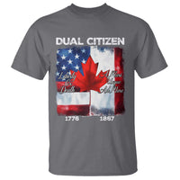 Funny Canadian American T Shirt Dual Citizen Liberty Or Death A Mari Usque Ad Mare - Wonder Print Shop