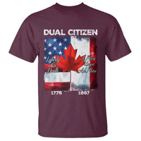 Funny Canadian American T Shirt Dual Citizen Liberty Or Death A Mari Usque Ad Mare - Wonder Print Shop