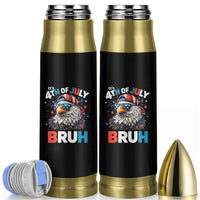 Funny Eagle It's 4th Of July Bruh Bullet Tumbler Patriotic Bald Eagle American Flag - Wonder Print Shop