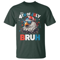 Funny Eagle It's 4th Of July Bruh T Shirt Patriotic Bald Eagle American Flag - Wonder Print Shop