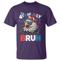 Funny Eagle It's 4th Of July Bruh T Shirt Patriotic Bald Eagle American Flag - Wonder Print Shop