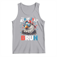 Funny Eagle It's 4th Of July Bruh Tank Top Patriotic Bald Eagle American Flag - Wonder Print Shop