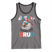 Funny Eagle It's 4th Of July Bruh Tank Top Patriotic Bald Eagle American Flag - Wonder Print Shop