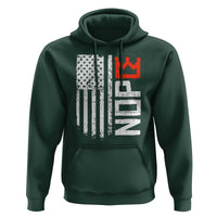 Funny Nope No Kings Vintage American Flag Hoodie - Wonder Print Shop