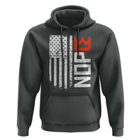 Funny Nope No Kings Vintage American Flag Hoodie - Wonder Print Shop