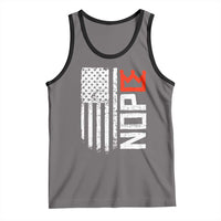 Funny Nope No Kings Vintage American Flag Tank Top - Wonder Print Shop