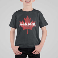 Funny Canada A Mari Usque Ad Mare T Shirt For Kid Canadian Flag Patriotic - Wonder Print Shop