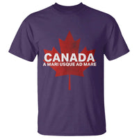 Funny Canada A Mari Usque Ad Mare T Shirt Canadian Flag Patriotic - Wonder Print Shop