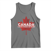 Funny Canada A Mari Usque Ad Mare Tank Top Canadian Flag Patriotic - Wonder Print Shop