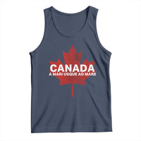 Funny Canada A Mari Usque Ad Mare Tank Top Canadian Flag Patriotic - Wonder Print Shop