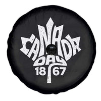 Funny Proud Canadian Canada Day 1867 Spare Tire Cover Vintage Maple Leaf - Wonder Print Shop