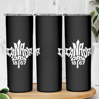 Funny Proud Canadian Canada Day 1867 Skinny Tumbler Vintage Maple Leaf - Wonder Print Shop