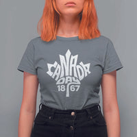 Funny Proud Canadian Canada Day 1867 T Shirt For Women Vintage Maple Leaf - Wonder Print Shop