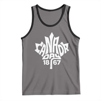 Funny Proud Canadian Canada Day 1867 Tank Top Vintage Maple Leaf - Wonder Print Shop