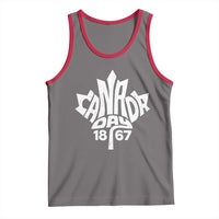 Funny Proud Canadian Canada Day 1867 Tank Top Vintage Maple Leaf - Wonder Print Shop