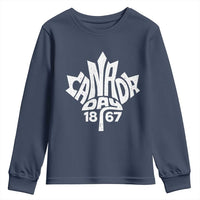 Funny Proud Canadian Canada Day 1867 Youth Sweatshirt Vintage Maple Leaf - Wonder Print Shop