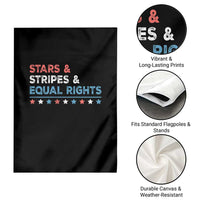 Stars Stripes And Equal Rights Garden Flag 4th Of July Women's Rights - Wonder Print Shop