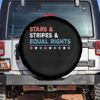 Stars Stripes And Equal Rights Spare Tire Cover 4th Of July Women's Rights - Wonder Print Shop