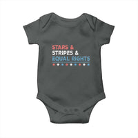 Stars Stripes And Equal Rights Baby Onesie 4th Of July Women's Rights - Wonder Print Shop