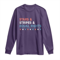 Stars Stripes And Equal Rights Long Sleeve Shirt 4th Of July Women's Rights - Wonder Print Shop